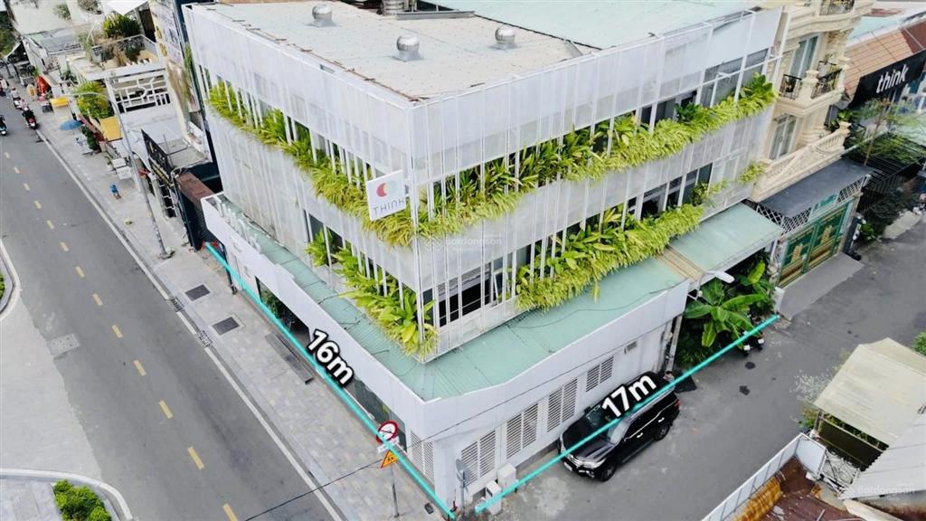 Cho thuê tòa nhà siêu đẹp góc 2mt số 116 nguyễn văn thủ, quận 1, dt 16x17m, trệt, 2 lầu, mới.