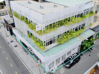 Cho thuê tòa nhà siêu đẹp góc 2mt số 116 nguyễn văn thủ, quận 1, dt 16x17m, trệt, 2 lầu, mới.