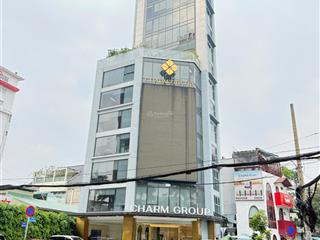 Cho thuê tòa nhà đẹp góc 2mt số 92 cách mạng tháng tám, quận 3, dt 13.8x18m, trệt, 10 lầu, pccc