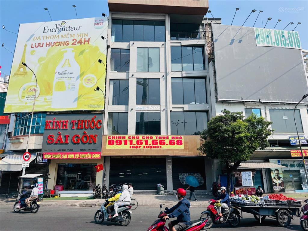 Cho thuê nhà 1 trệt 4 lầu st  ngay vòng xoay 22 âu cơ, phường tân sơn, dt 10x10m, giá 180tr/tháng