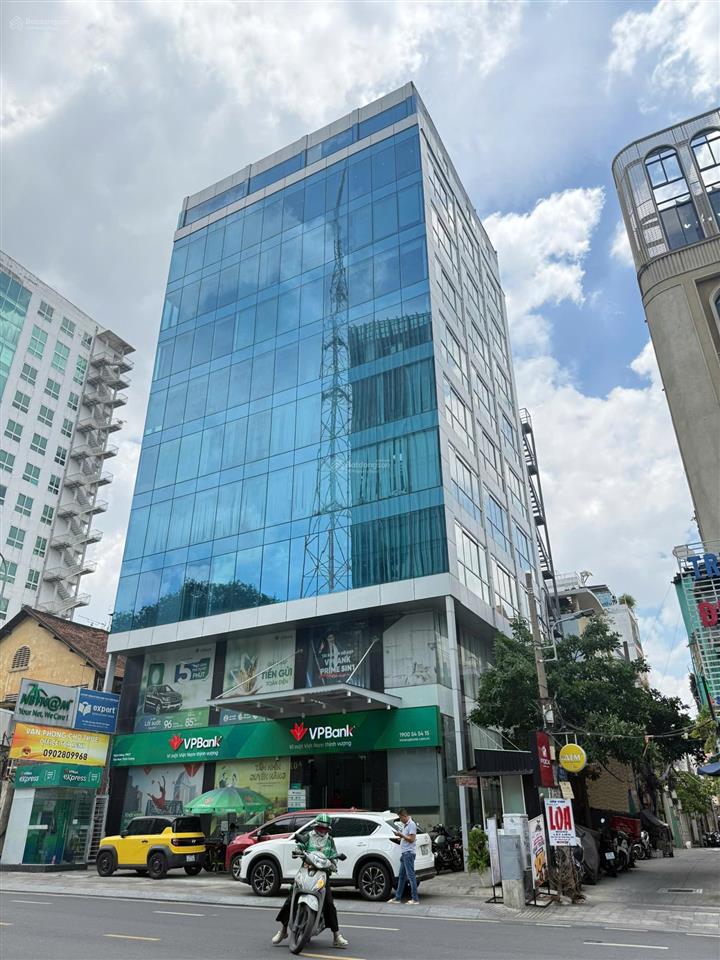 Tòa nhà góc 2 mặt tiền 10a nguyễn thị minh khai, q1, hầm 10 tầng diện tích lớn 14,5x15m pccc chuẩn