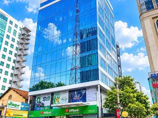 Tòa nhà góc 2 mặt tiền 10a nguyễn thị minh khai, q1, hầm 10 tầng diện tích lớn 14,5x15m pccc chuẩn