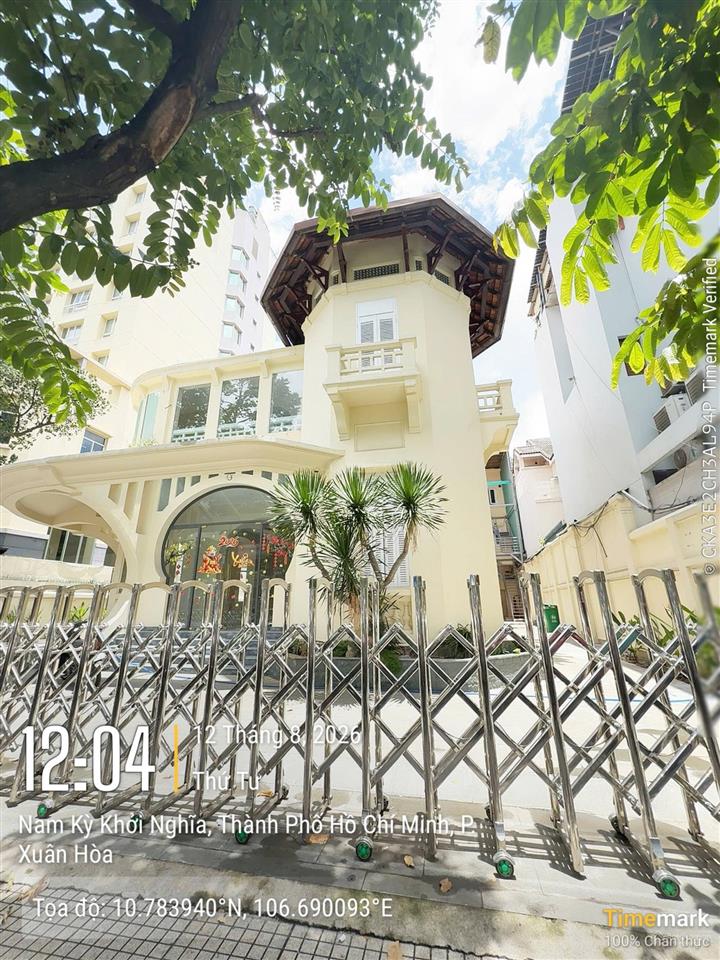 Cho thuê biệt thự mặt tiền nam kỳ khởi nghĩa, quận 3. diện tích 777m²