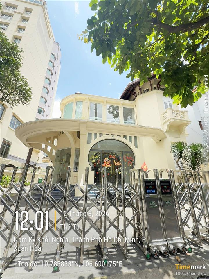 Cho thuê biệt thự mặt tiền nam kỳ khởi nghĩa, quận 3. diện tích 777m²