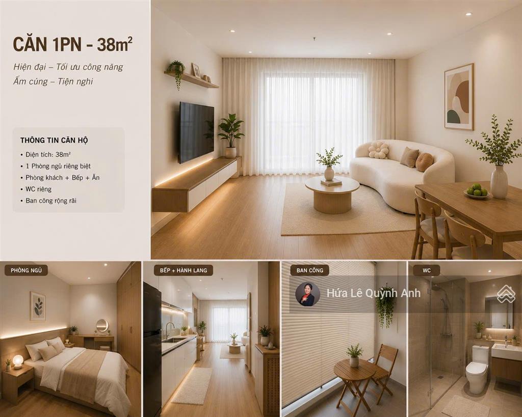 Giá 2,9 tỷ  bán căn 38m2 full nội thất đẹp richmond city bình thạnh