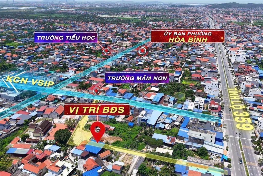 Bán 2 lô liền kề tại thủy triều phường hòa bình, thủy nguyên ngay trục đường 359 ô tô chạy qua đất