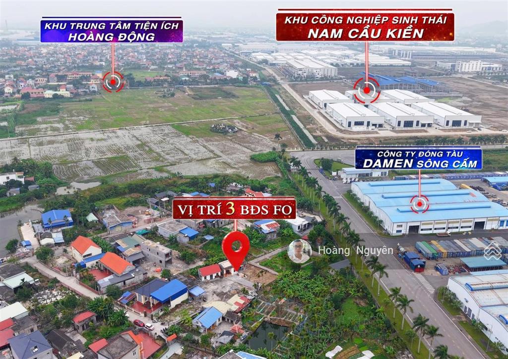 Mở bán 3 lô f0 tại hoàng động, thủy nguyên ngay sát kcn nam cầu kiền giá đầu tư