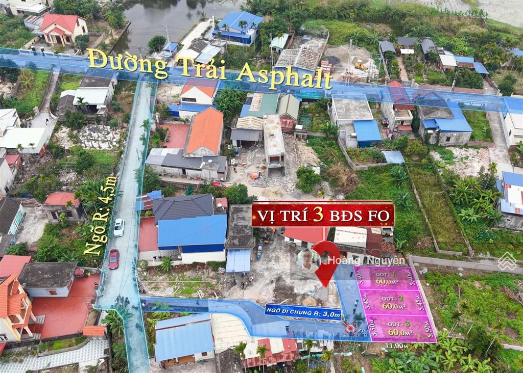 Mở bán 3 lô f0 tại hoàng động, thủy nguyên ngay sát kcn nam cầu kiền giá đầu tư