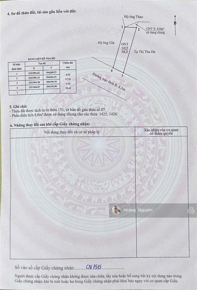 Bán gấp lô đất mặt đường nhựa phường lưu kiếm kinh doanh buôn bán tốt giá chỉ 1,15 tỷ chút xíu