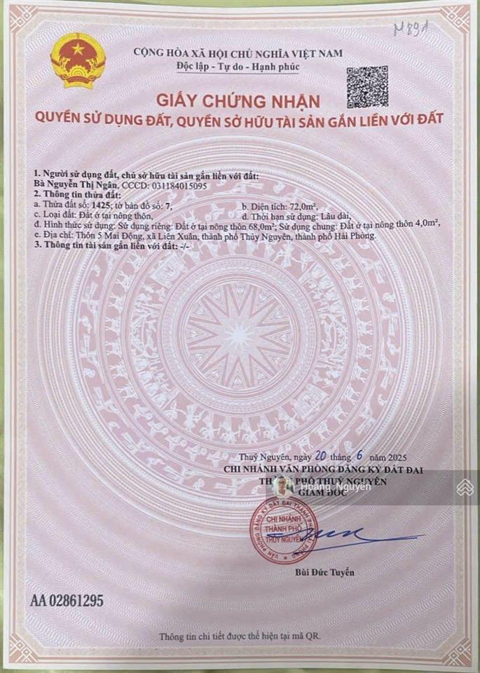 Bán gấp lô đất mặt đường nhựa phường lưu kiếm kinh doanh buôn bán tốt giá chỉ 1,15 tỷ chút xíu