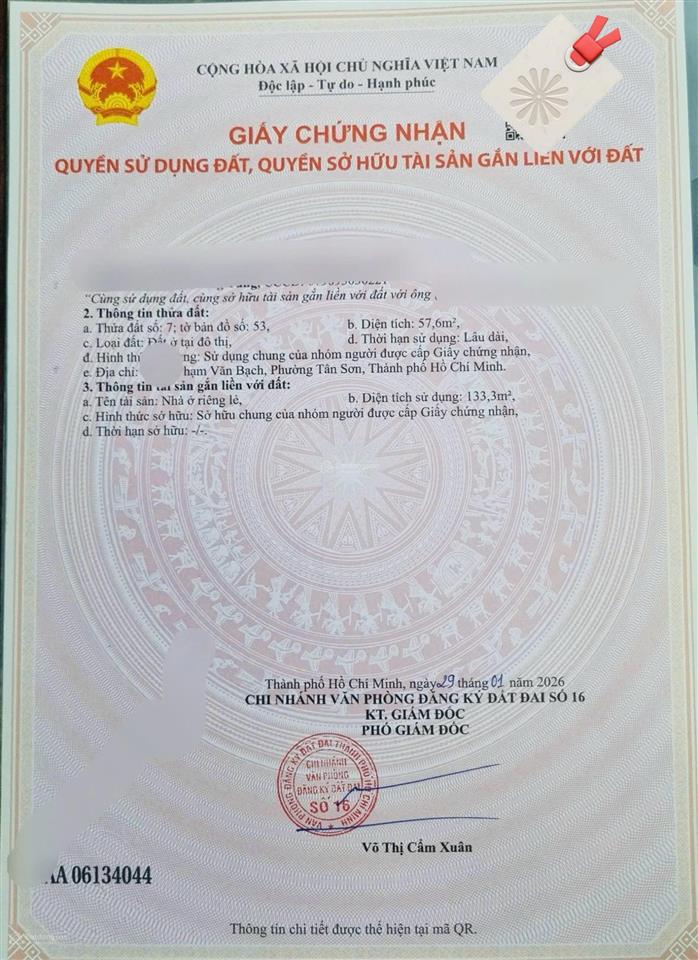 Bán nhà riêng tại phạm văn bạch, 7 tỷ vnd, 133,3m2, p.15, q.tân bình đẹp xuất sắc chỉ với