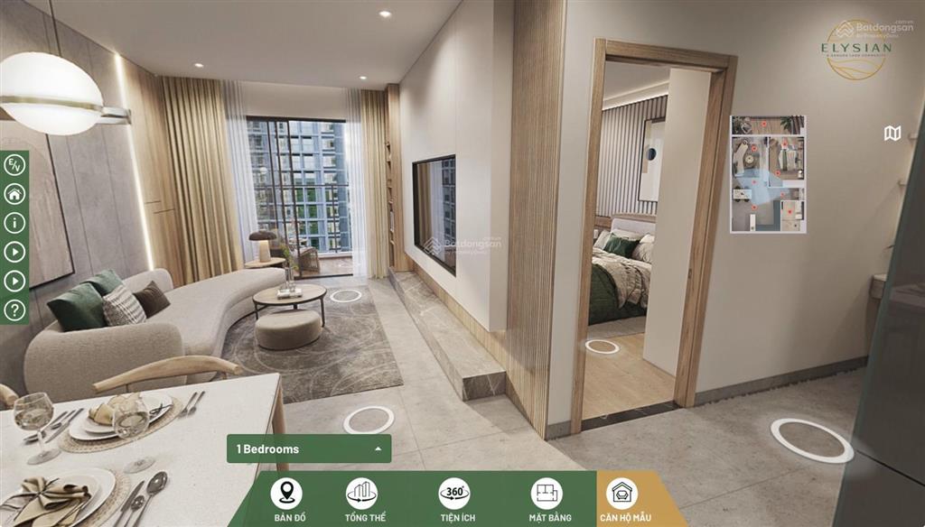 Căn hộ dự án elysian 52.64m2 1pn 1wc, view hồ bơi giá 3,750tỷ (102%) thanh toán 30% nhận nhà