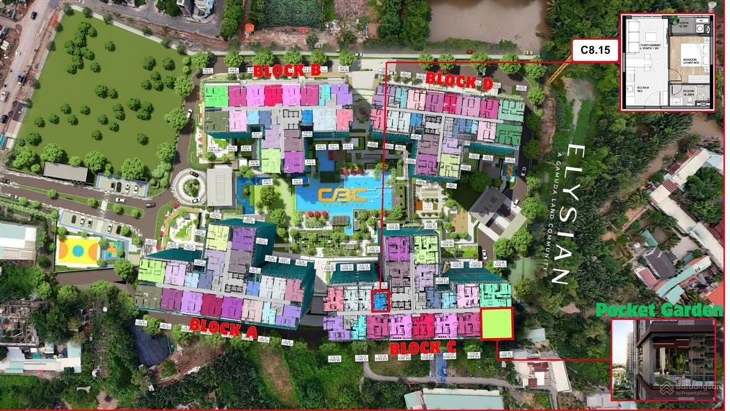 Căn hộ studio dự án elysian 34.7m2, view hồ bơi, giá 2,380 tỷ (102%) thanh toán 30% nhận nhà