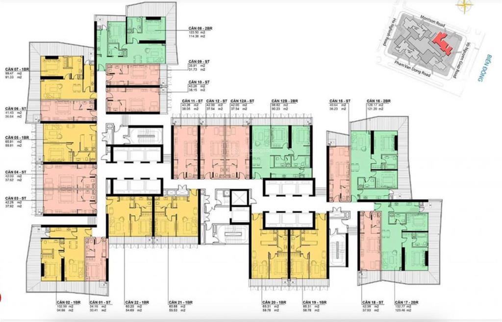 Hàng siêu hiếm căn hộ view trực diện biển 3pn, diện tích lớn  penthouse nhưng giá 2pn