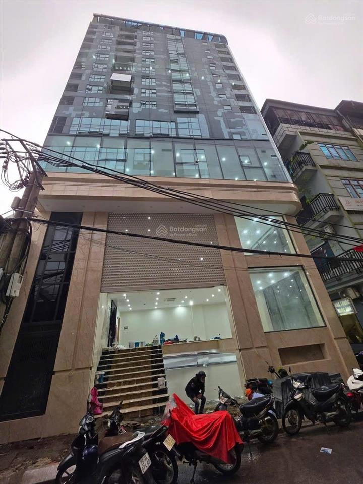 Tòa vp  lê văn lương 108m 10t  mt 12m  78.9 tỷ lô góc 2 thoáng thông sàn