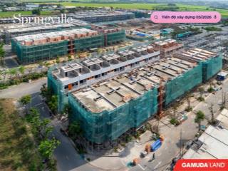 Bán gấp  nhà phố xây sẵn 1 trệt 2 lầu của gamuda land tại nhơn trạch