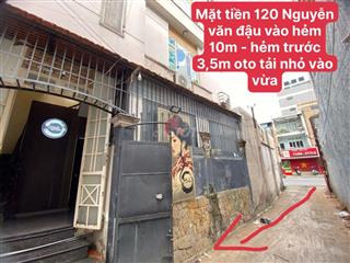 Mặt Tiền 32m2 có gác Hẻm Ôtô được ở lại 120 Nguyễn Văn Đậu Bình Thạnh