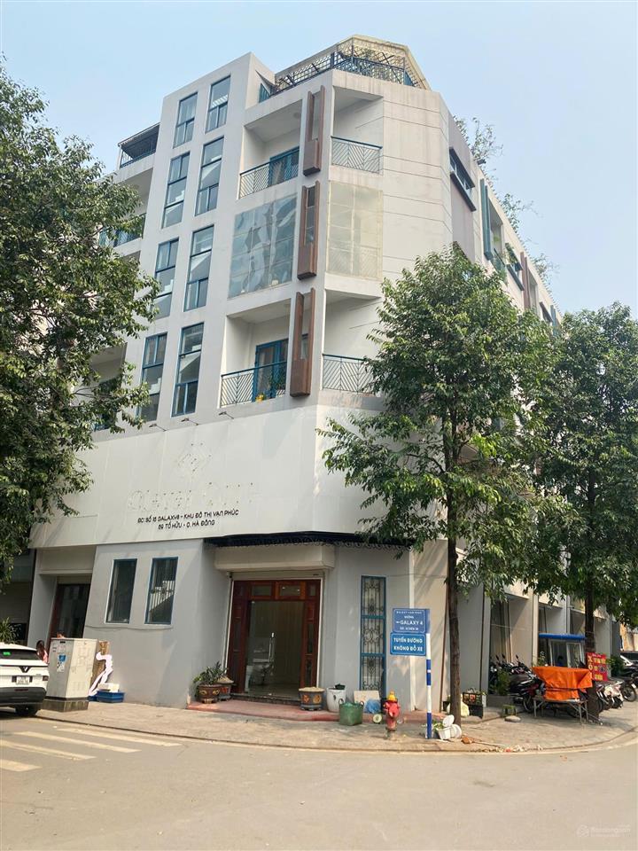 Cho thuê nhà tố hữu  vạn phúc  hà đông. 110m2 x 6t, 1 tum, lô góc mt 20m, chia phòng, thang máy