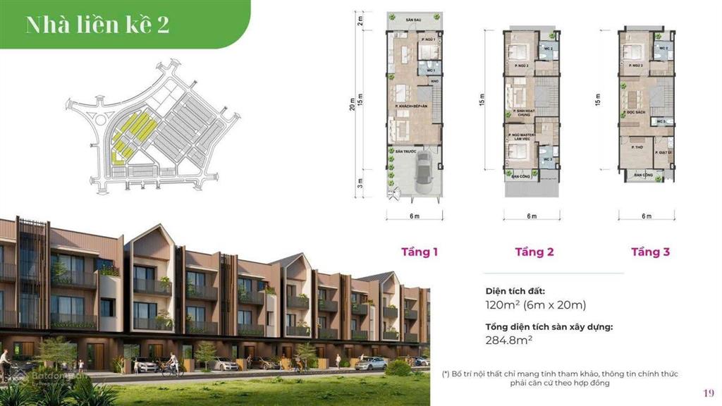 Sở hữu căn liền kề 3 tầng 120m2 tại casa bonita vsip nghệ an, tk hiện đại, phù hợp đầu tư dài hạng