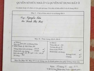 Bán gấp nhà mặt tiền hoàng diệu hải châu đà nẵng giá sập hầm