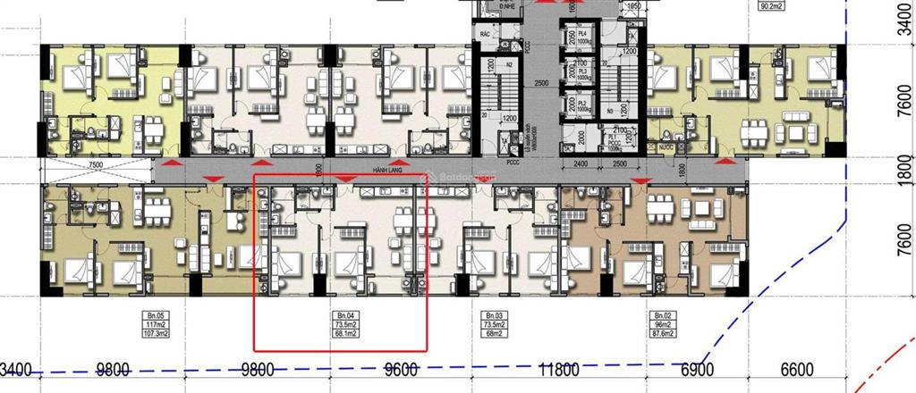Bán căn ngoại giao 68,1m2  view hồ phương lưu cực đẹp!!!