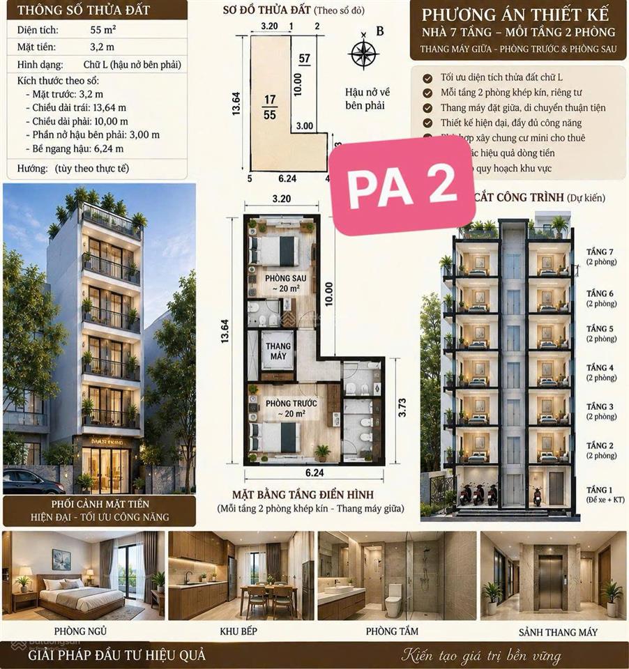 Bán đất phù hợp xây 7 tầng 11p ccmn6.6 tỷ 55m2 ô tô tránh đông ngạcln 500tr/năm0971 150 ***