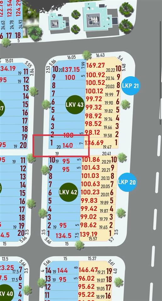 Chính chủ cần bán lô đất 140m2 (7x20)m tại dự án stc long thành