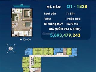 2 căn onsen view trực diện pháo hoa tầng cao cực đỉnh giá gốc chủ đầu tư full chiết khấu