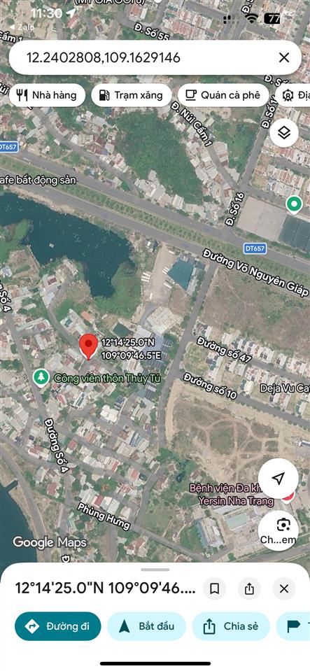 Bán đất lô góc đường oto vĩnh thái nam nha trang gần vòng xoay võ nguyên giáp, giáp kđt mỹ gia