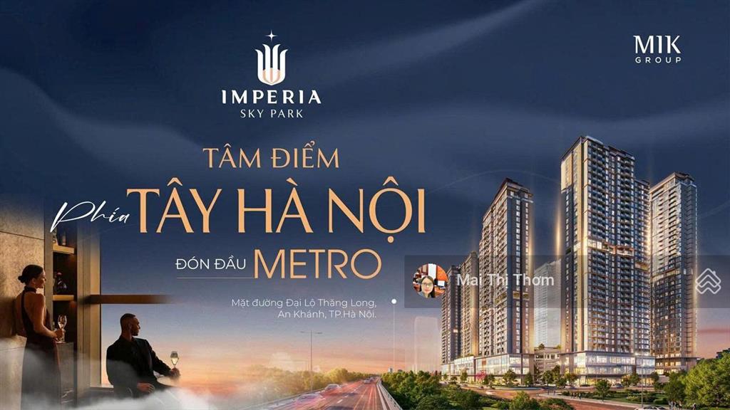 Nhận booking căn hộ cao cấp imperia sky park an khánh, vị trí vàng phía tây hà nội  28m2 2.xtỷ