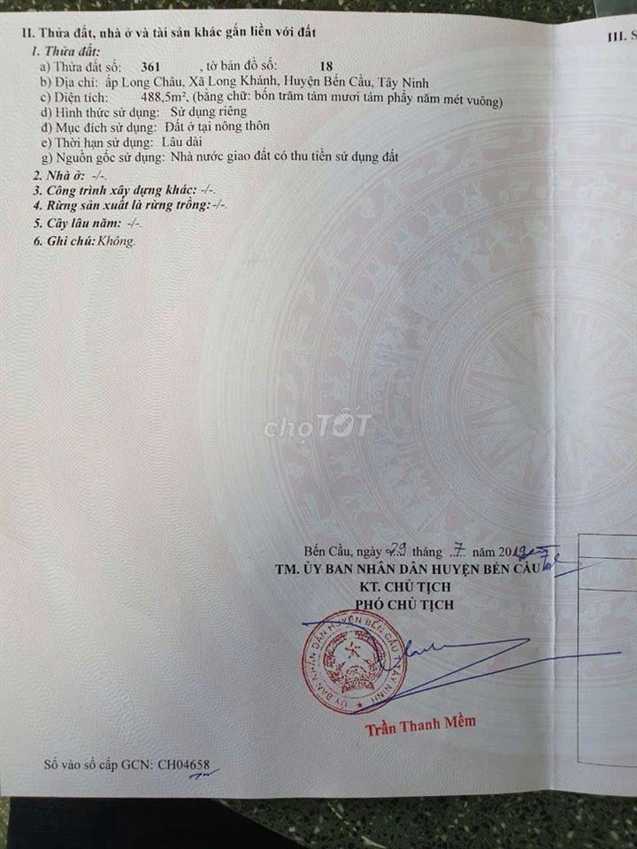 thổ cư hai mặt tiền