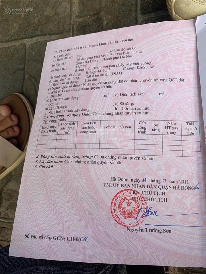 Bán 45m2 đất phú mỹ biên giang, ô tô đỗ gần, giá 2 tỷ 2.  0989 462 ***