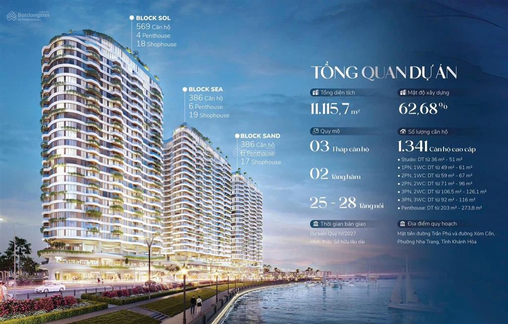 Cực hot! chỉ 15% (540tr) sở hữu ngay căn hộ đẳng cấp welltone luxury residence nha trang