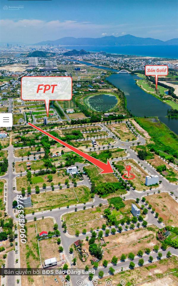 Chào bán lô đất 122,5m2 gần đại học fpt  đh phan châu trinh, giá chỉ 3,09 tỷ