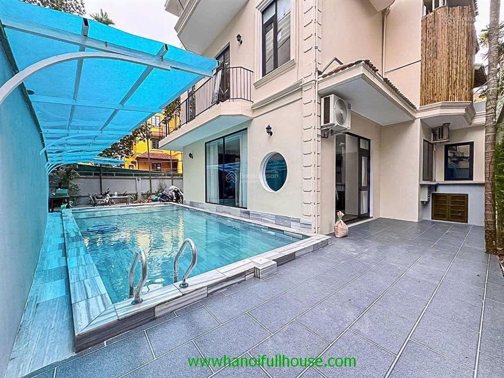 Biệt thự 5 phòng ngủ, sân vườn, bể bơi ở tây hồ cho thuê. biệt thự hiện đại mới đẹp, yên tĩnh
