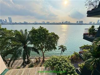 Cho thuê biệt thự sang trọng 5 phòng ngủ, đồ cơ bản, tầm mặt nhìn thẳng ra hồ tây