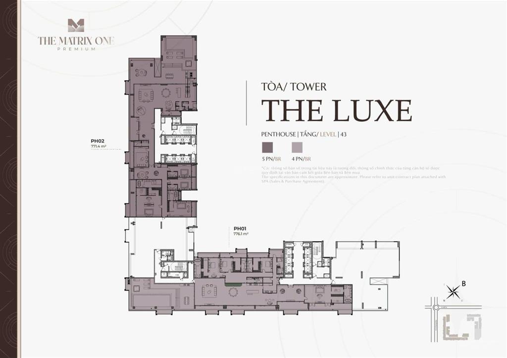 Bán căn penthouses 776m2 dự án the matrix one giai đoạn 2