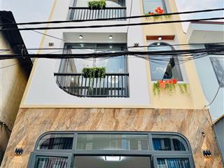 6tỷ950 nhà phạm văn chiêu trệt 3 lầu ngang hẻm thông