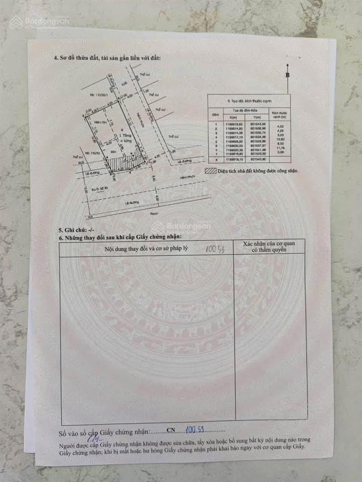 Nhà cấp 4 ngang8,5mx14 hẻm 1sẹc bờ kè tham lương thông110/ đường 30 gần chợ an nhơn giá 12,9t tl