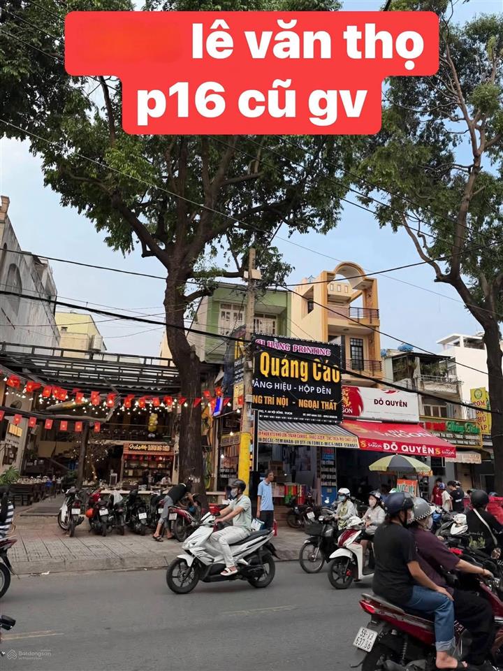 Bán nhà mặt tiền lê văn thọ p16 gò vấp 4m4x25 nhà 3 tấm giá 16,5tỷ thương lượng