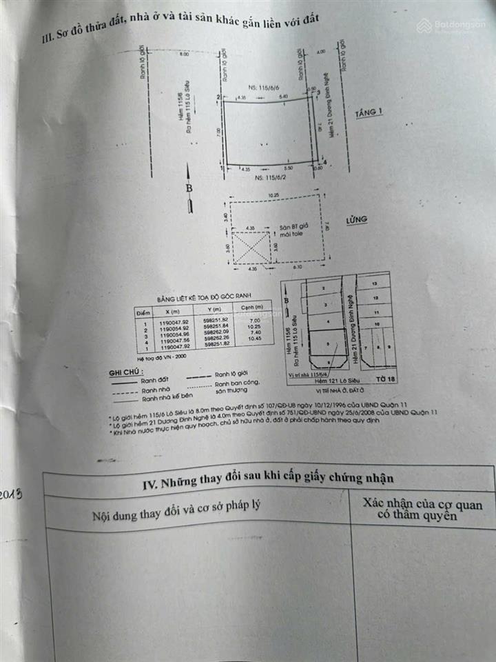Cần bán nhà hẻm xe tải ngay khu cư xá bình thới