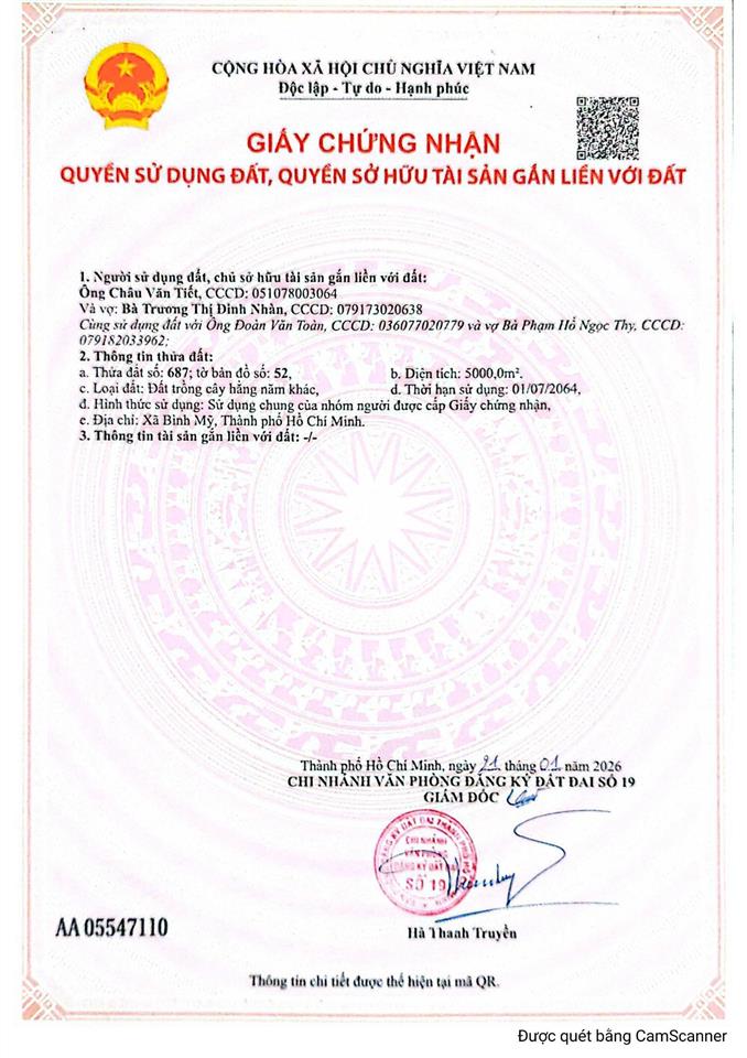 Cần sang nhượng 04 lô đất liền kề đường võ văn bích, xã bình mỹ, tp. hcm. sổ hồng từng lô