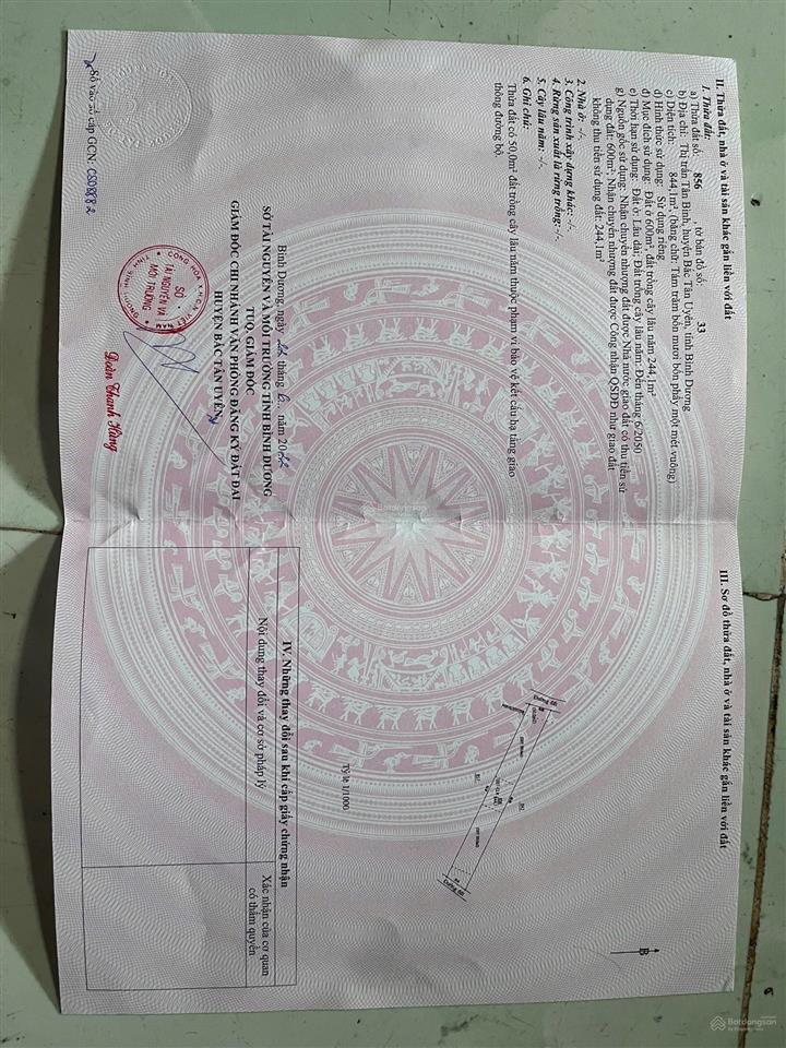 Đất 2 mặt tiền giá ngộp 10x85m 2 mặt trước sau, có 600m2 thổ cư, đất p. vĩnh tân hồ chí minh