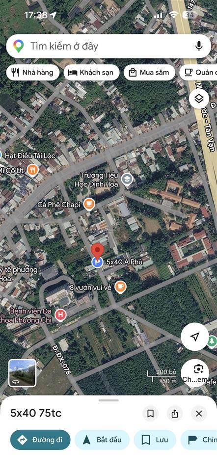 Gần bệnh viện phương chi, lô đất đẹp đường nhựa dx080 kinh doanh được ngay.dt 200m2 giá 3tỷ550