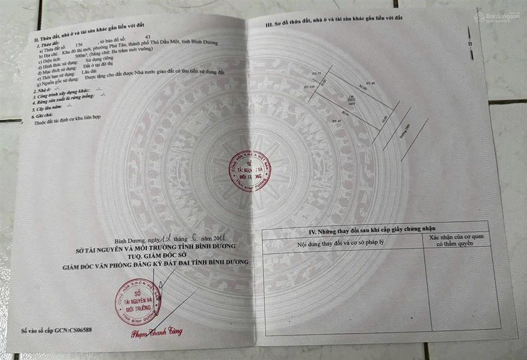 Bán đất khu đô thị mới phường phú tân, chủ giảm 700 triệu bán 300m2 khu tt thành phố mới