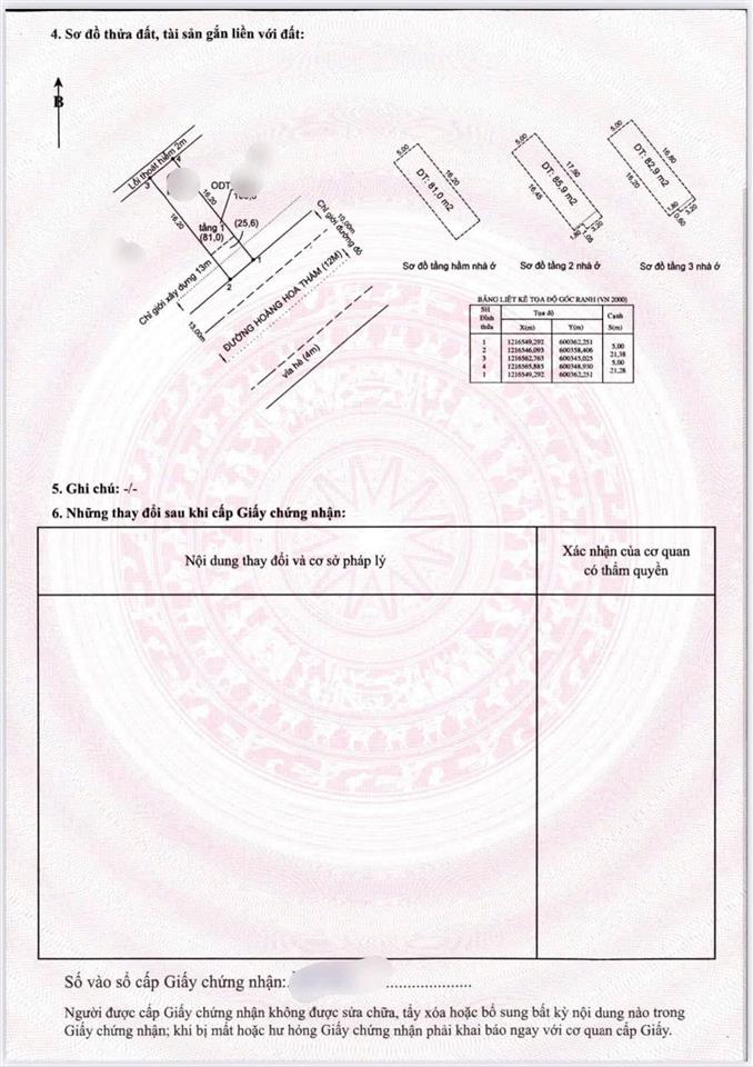 Giảm 1,5 tỷ. bán nhà phố mặt tiền hoàng hoa thám, gần vòng xoay hiệp thành 3. sổ sẵn, hoàn công