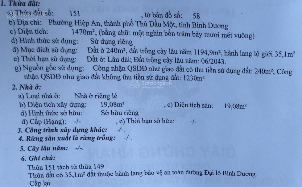 Chính chủ cần bán lô đất mặt tiền đại lộ bình dương, hiệp an, tp thủ dầu một, bình dương 0794 355 ***