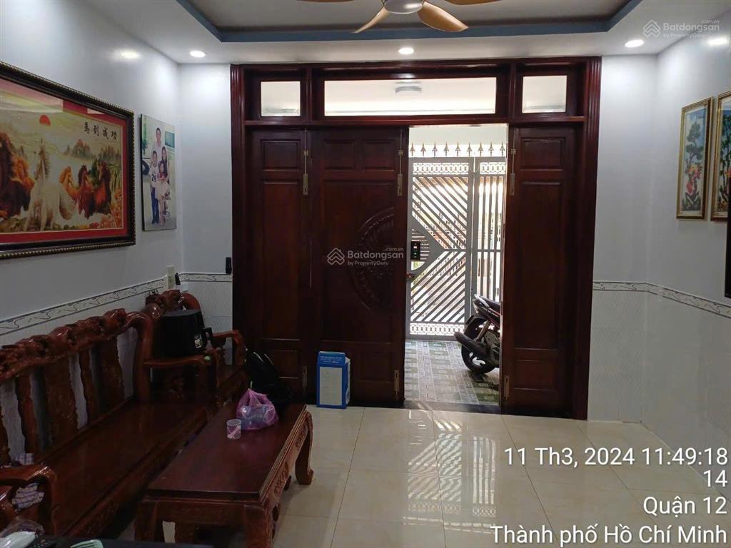 Bán nhà 4,5x10 ,1 trệt 2 lầu sân thượng kiên cố hẻm xe hơi tân thới hiệp gần metro gò vấp 3,7 tỷ