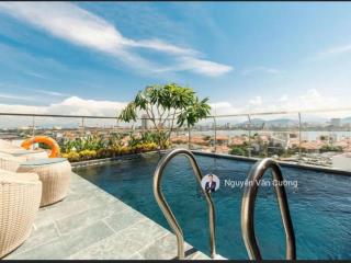 Ngộp bank !!! bán toà căn hộ 7t  mt trần hưng đạo view cầu rồng, sông hàn  sẵn doanh thu 150tr/th