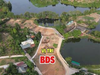 Hàng f0 lô duy nhất nhìn trực diện hồ mặt view núi sát khu biệt thự santafe tài chính hơn 2 tỷ 340m